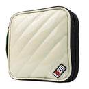 32 Discs CD DVD Blue-ray Bag Case Holder Storage Wallet Portable BUBM Beige