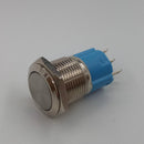 Waterproof 16mm Mini Nickel Plated Brass Starter Switch Self-locking Latching Push Button Switch multi use