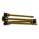 4 Pieces 134mm Brass Auto Tire Valve Extension Adaptor, Air Tyre Stem Extender Inflation Stright
