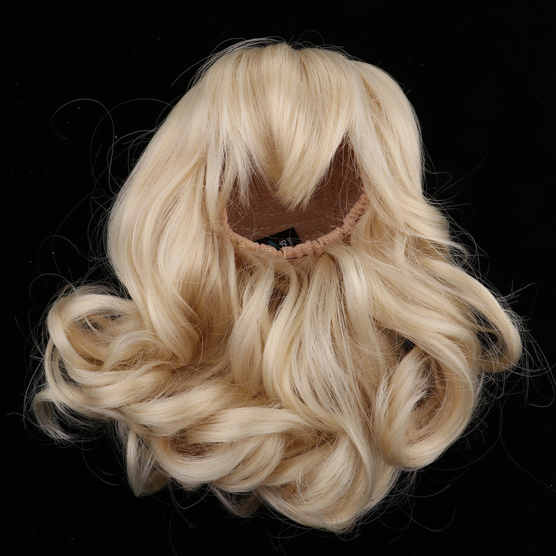 1/3 Ball Joint Doll BJD Full Wig Pear Flower Curly Hair 9-10inch for DOD LUTS DZ Volks Doll Hairpiece Supplies Accessory