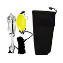 Folding Kayak Grapnel Anchor + 30ft Line with Snap Hook + Marker Buoy + Storage Bag
