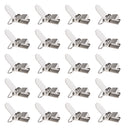 20 Pieces Metal Pacifier Suspender Clip Holder Crafts without Plastic Insert