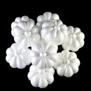 10 Pieces 3.15 x 2.56" White Smooth Polystyrene Foam Craft Halloween Punpkin for Arts & Crafts Christmas Halloween Party Decor Science Modeling and School Projects