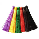 6 Pieces Small Silky Tassels Trim for Sewing Craft Scrapbooking Card Making