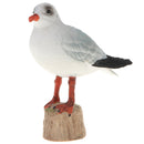 3 Inch Plastic Black-headed Gull Wild Animal Figurine Toy for Kids Toddlers, Kids Birthday Christmas Gift Home Desk Decor