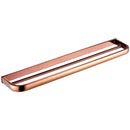 Wall Mount Brass Double Rail Towel Bar Rack Bathroom Towels Holder and Robe Hanger Bathroom Fittings 57cm