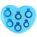 Diamond Ring Freeze Ice Cube Tray Mould DIY Silicone Cake Mold Tool for Party