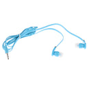 3.5mm Earbuds Isolated-Noise Flat Noodle Cable Stereo Super Bass In-Ear Headphone for Samsung Blue