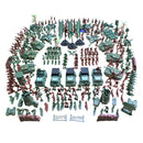 307 Pieces Army Men Playset 4cm Soldier Action Figures with Tanks Planes Flags & More Accessories
