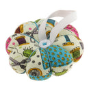 Fabric Coated Pumpkin Shaped Wrist Wearable Pin Cushion for DIY Needlework