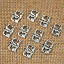 Tibetan Silver Book Charms Pendants for DIY Jewelry Making Pack of 50
