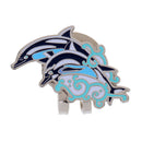 Cute Dolphin Pattern Magnetic Hat Clip Golf Ball Marker Fit for Golf Cap Visor Golfer Gift
