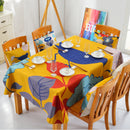 Fashionable Printed Design Home Cafe Restaurants Tablecloth Table Cover Wedding Party Table Decor 100*140cm Multicolor