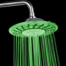 LED Colors 8'' Top Shower Head Chrome Finish Over-head Sprayer Red Blue Green