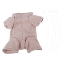 24inch Newborn Baby Doll Supply Suede Cloth Body for Reborn 3/4 Arm Full Leg Doll Kit Beige Color