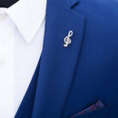 Christmas Brooch Musical Note Corsage Banquet Scarf Pins Wedding Ornaments