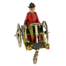 Retro Gentleman Riding Tricycle Model Wind-up Clockwork Tin Toy Collectibles Decoration Kids Gift