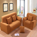 Fashionable 3-Seater Sofa Covers Couch Protector Elastic Spandex Washable Slipcover Home Hotel Office Sofa Decor Camel