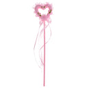 Lightweight Heart Shape Princess Fairy Wand For Kids Party Supplies Pink