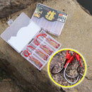 4pcs Carp Fishing Hooks Power Bait Trap Explosion Hooks Tackle & Storage Box