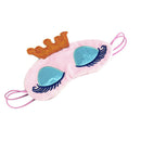 Soft Crown Pattern Sleeping Eye Shade For Travel Home Office Headache Pain Relief Meditation Spa Pink