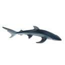 Realistic Plastic Animal Model Figure Blue Shark Model Figurine Kids Toy Both Indoor/Outdoor Play Home Office Decoration Birthday Gift