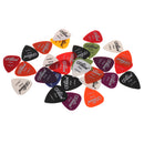 30pcs Plastic Guitar Picks Plectrums w/ Various 6 Thickness + Pick Box