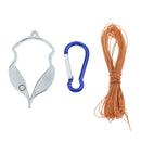 Hook Detacher Remover with Box Stainless Steel Unhook Device 19.7ft Nylon Line Fishing Equipment