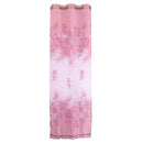250*100cm Peony Beads Voile Curtain Living Room Window Tulle Curtain Purple