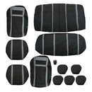 11pcs PU Car Seat Headrest Cover Set Protective Mat Shield Easy To Clean