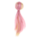 Dolls Pink Wig Wave Curly Hair with Head Scalp Kit for Petite Blythe Pullip Custom DIY Accessories