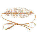 Retro Greek Style Bridal Hair Vine Glitter Rhinestone Pearl Floral Headband Wedding Bride Girls Ladies Hair Wreath Tiara Gift