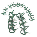 Set Of 20PCS Flowers Vegetables Bushes Branches Securing Durable Weatherproof Clips Green