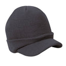Men Women Fashionable Winter Warm Knitted Hat With Peak Design Winter Clothing Accessory One Size Blue Grey
