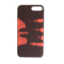 Thermal Sensor Phone Case, Magical Discoloration Thermal Heat Induction Phone Soft Case Black to Red For iPhone 7plus