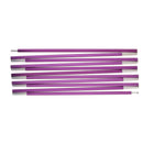 Foldable Retractable 11 Sections Tent Poles Outdoor Travel Hiking Accessories 320cm Fuchsia