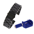 Easy Install Stainless Steel Strap Watch Band COMPATIBLE FOR Fitbit Blaze Watch+ Watch Band Remover Tool Black