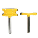 2 x 1/2'' Shank Flute and Bead Canoe Joint Router Bit Set Wood Milling Cutter for Home Improvement DIY