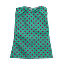 Fashion Frock Skirt Dolls Clothing Polka Dot Dress for 18inch American Girl Dolll Green