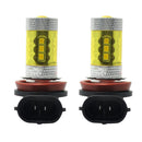 2x Car Light Lamp Bulb 16LED 2323 SMD H8/H11 White Fog Driving Head Yellow