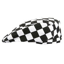 Men Women Fashionable Chef Hats Restaurant Work Wear Cafe Bar Coffee Shop Waiter Waitress Beret Cap Black White Check