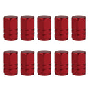 10pcs Metal Bicycle Tire Schrader Air Valve Dust Cap Cover for Car Motorbike Bike Truck
