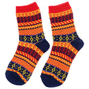 Women Girls Fashionable Lightweight Comfortable Vintage Ethnic Cotton Boot Socks Warm Winter Stockings 1 Pair