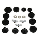 18 Pcs of Set Cymbal Stand Felt Wing Nuts Washers for Percussion Accessory