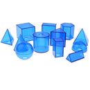 12pcs Geometric Solids - Volume Shape Learning Math Geometry Visual Aids Mathematics Teaching Tool Kid Educational Cognitive Toy