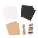 10Pieces 3Inch Paper DIY Wall Picture Hanging Frame Album Rope Clips Set
