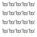 Pack of 20 Horror EEK Spider Cake Topper Halloween Party Cupcake Picks Party Favors Black
