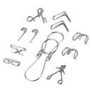 7pcs/set Metal Wire Brain Teaser Puzzle Game Magic Trick for Children Adults Gift