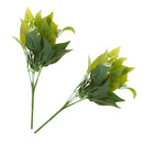 Pack of 2pcs Artificial Leaf Plants Silk Foliage Grass Garden Decor Green