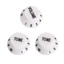 3 Pieces Guitar Tone Volume Knobs Musical Instrument Parts for Guitar Lovers